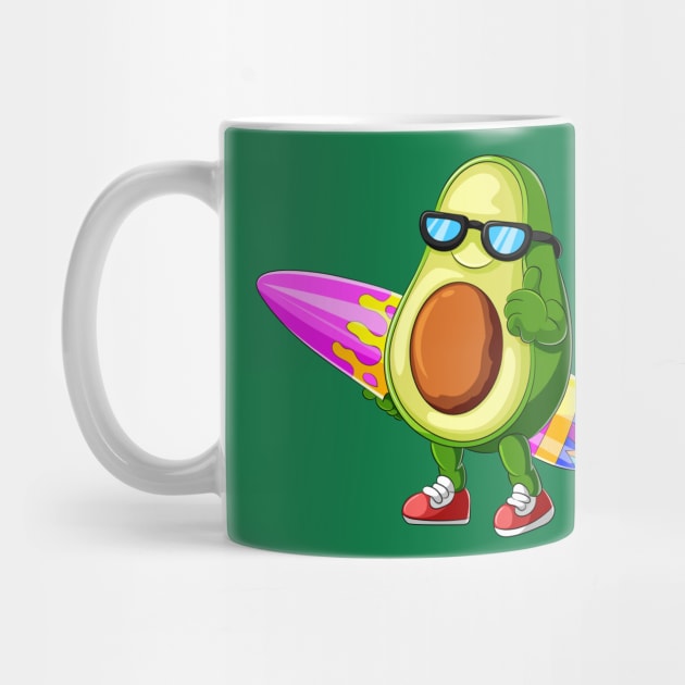 avocado surfer by Mako Design 